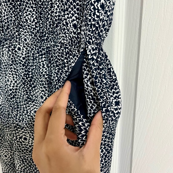 Tommy Hilfiger - Dark Blue Floral Sleeveless Jumpsuit - Picture 6 of 6